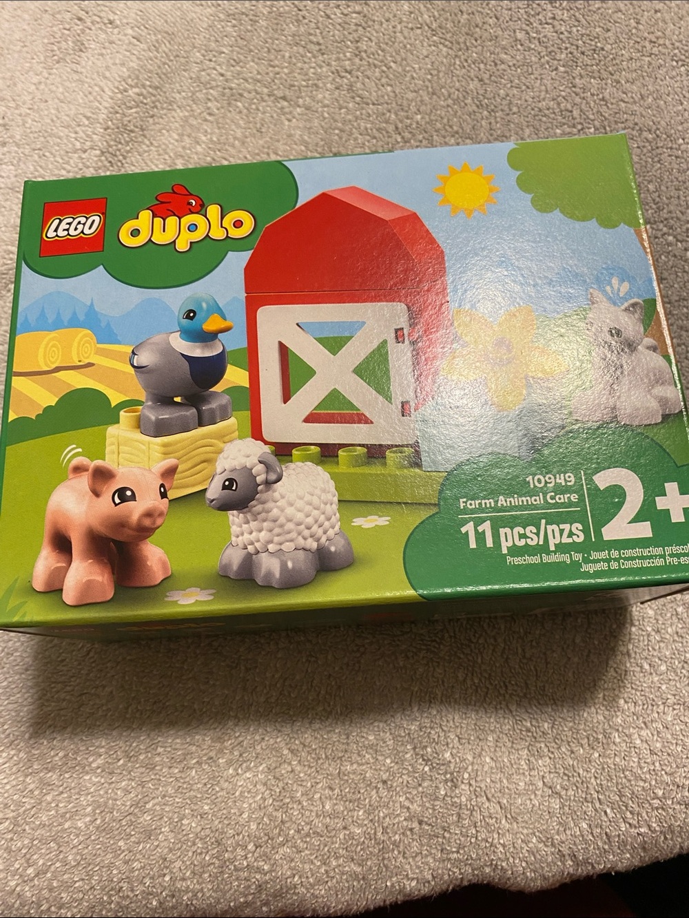 Lego Duplo Farm Animal Care Playset - Red, Pink, Gray, Blue, Yellow, Green